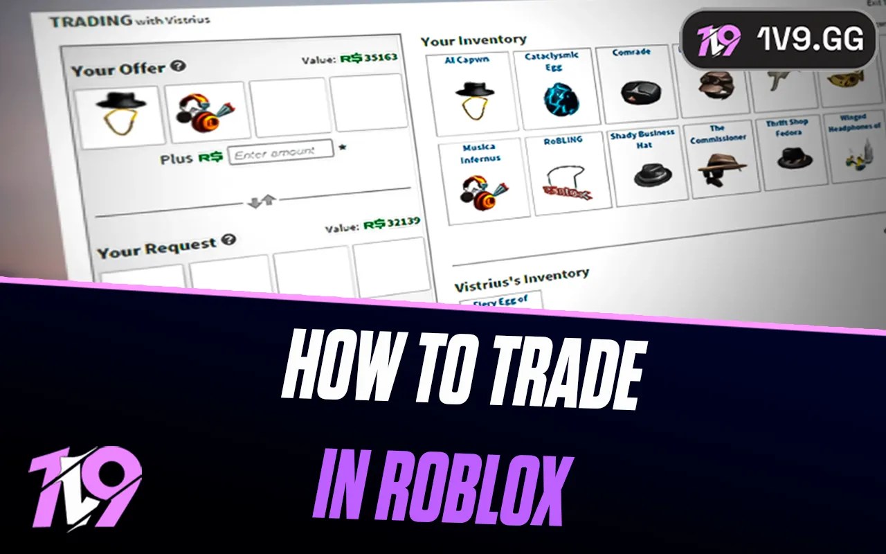 How To Trade In Roblox Complete Guide 1v9 How To Trade In Roblox
